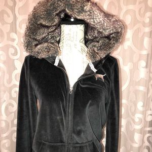 Victoria’s Secret Pink zip up velour jacket
